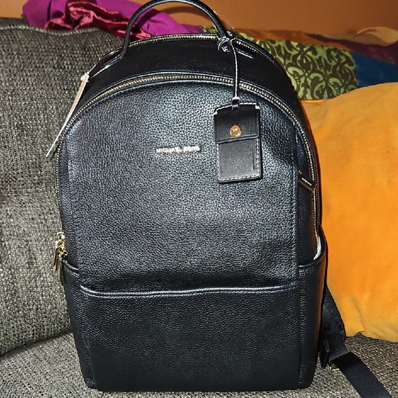 Michael Kors Handbags - Michael Kors Black Textured Women's Backpack